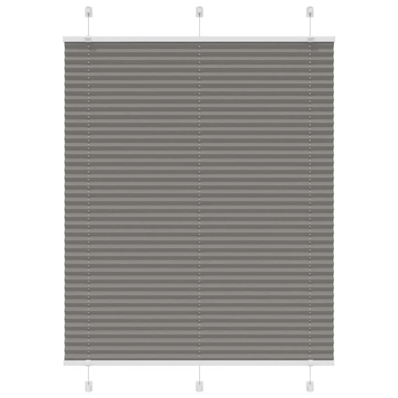 vidaXL plisētās žalūzijas antracīts 105x100 cm auduma platums 104,4 cm