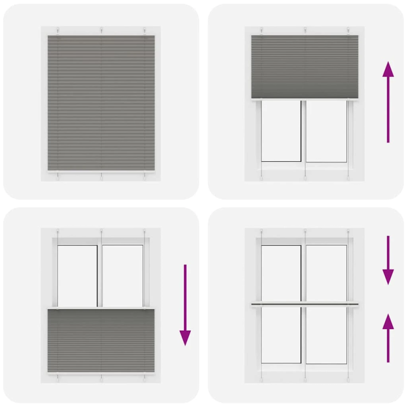 vidaXL kroku žalūzija antracīts 110x100 cm auduma platums 109,4 cm