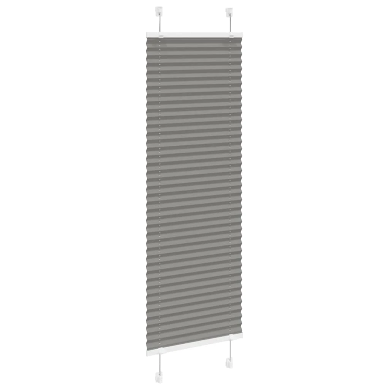 vidaXL plisētās žalūzijas antracīts 50x150 cm auduma platums 49,4 cm