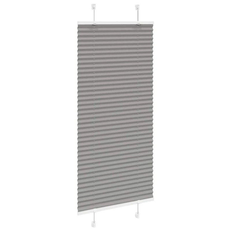 vidaXL plisētās žalūzijas antracīts 65x150 cm auduma platums 64,4 cm