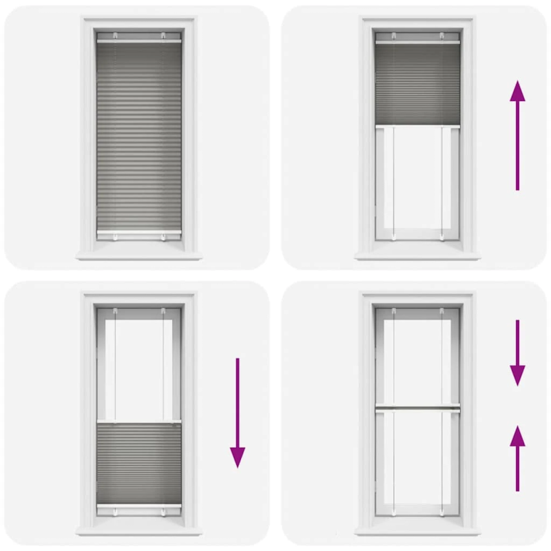 vidaXL plisētās žalūzijas antracīts 65x150 cm auduma platums 64,4 cm