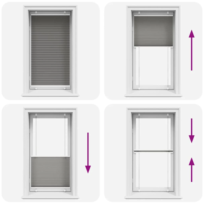 vidaXL plisētās žalūzijas antracīts 70x150 cm auduma platums 69,4 cm