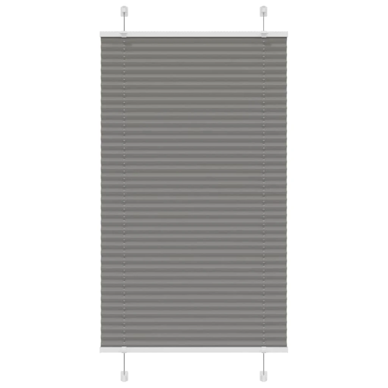 vidaXL plisētās žalūzijas antracīts 80x150 cm auduma platums 79,4 cm