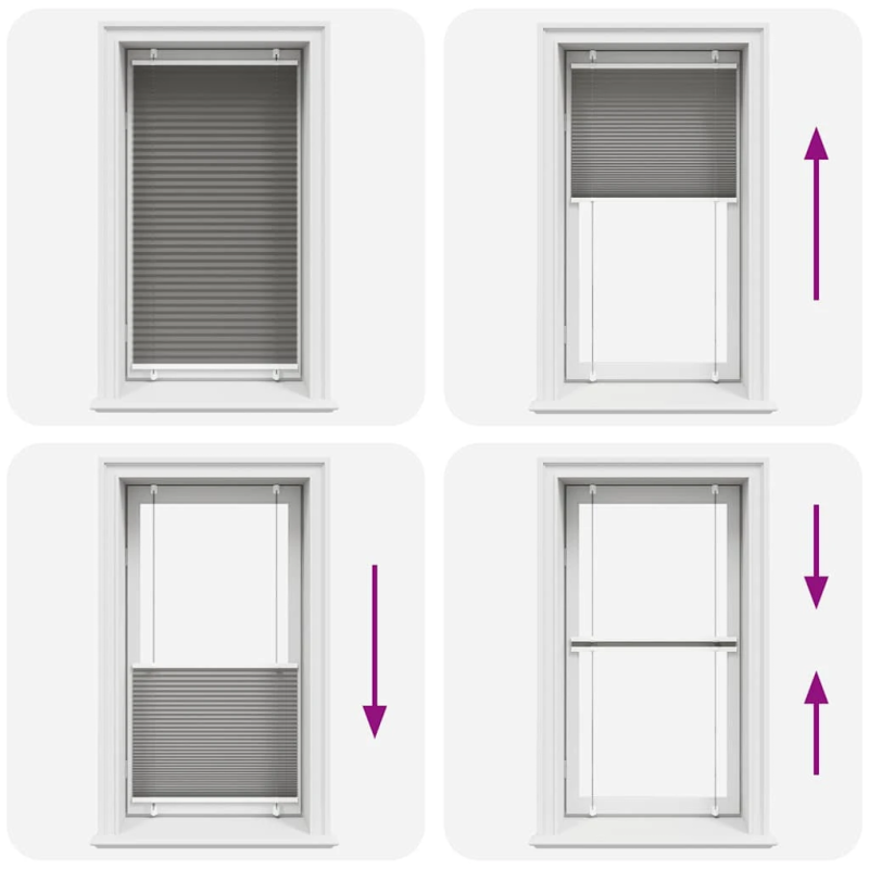 vidaXL plisētās žalūzijas antracīts 80x150 cm auduma platums 79,4 cm