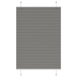 vidaXL plisētās žalūzijas antracīts 85x150 cm auduma platums 84,4 cm