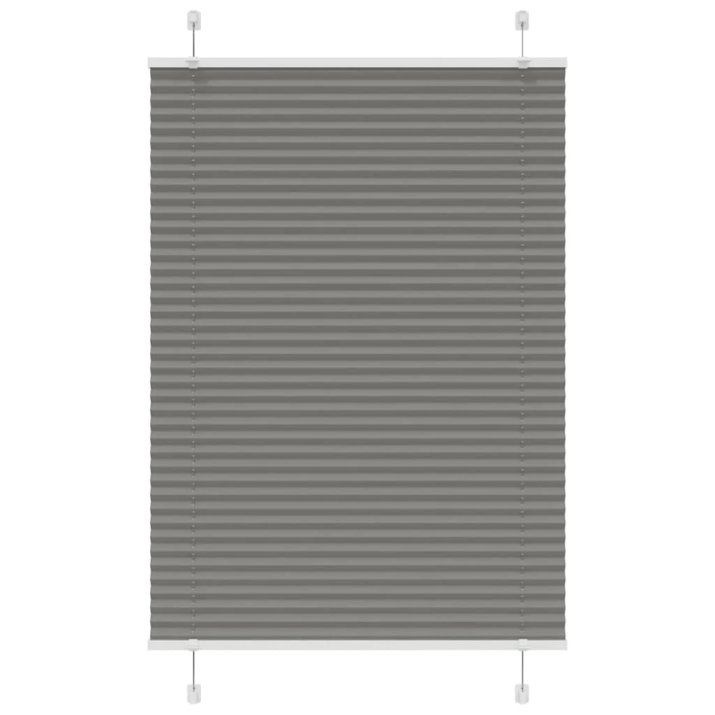 vidaXL plisētās žalūzijas antracīts 85x150 cm auduma platums 84,4 cm