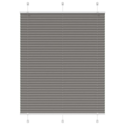 vidaXL plisētās žalūzijas antracīts 105x150 cm auduma platums 104,4 cm