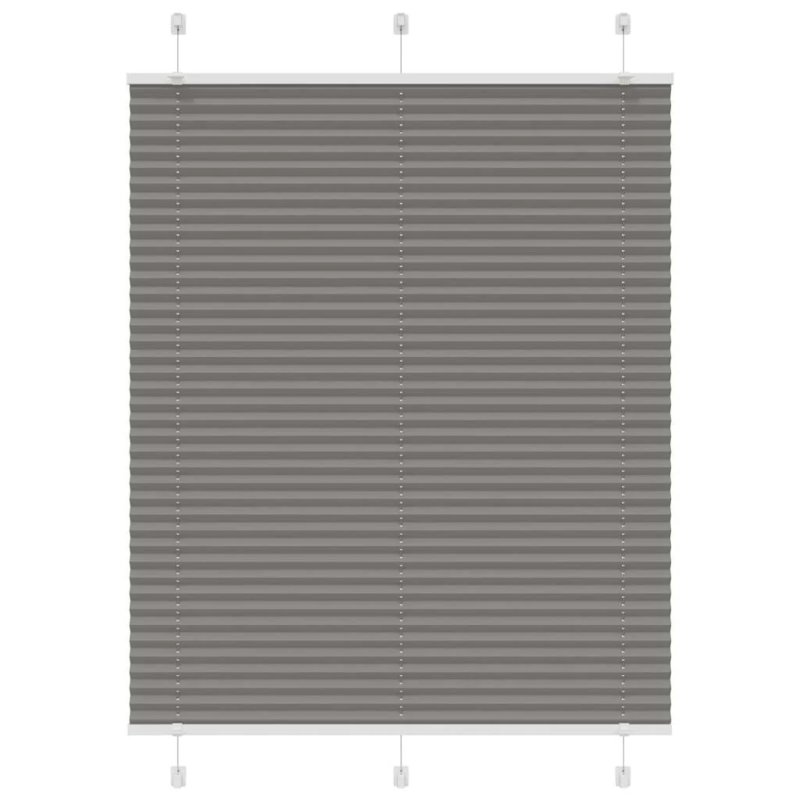 vidaXL plisētās žalūzijas antracīts 110x150 cm auduma platums 109,4 cm