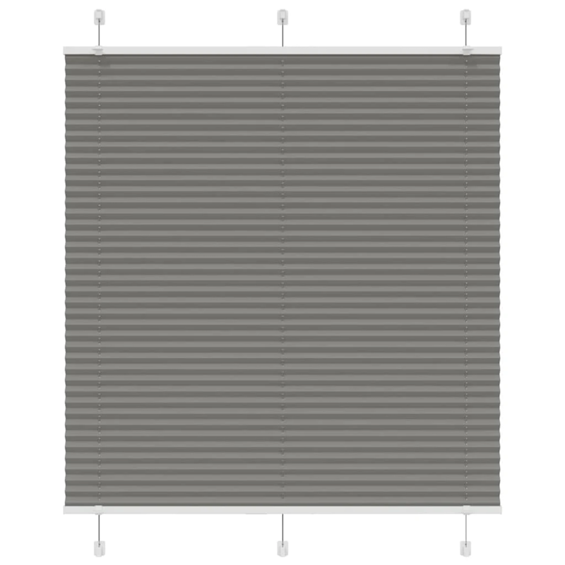 vidaXL plisētās žalūzijas antracīts 120x150 cm auduma platums 119,4 cm