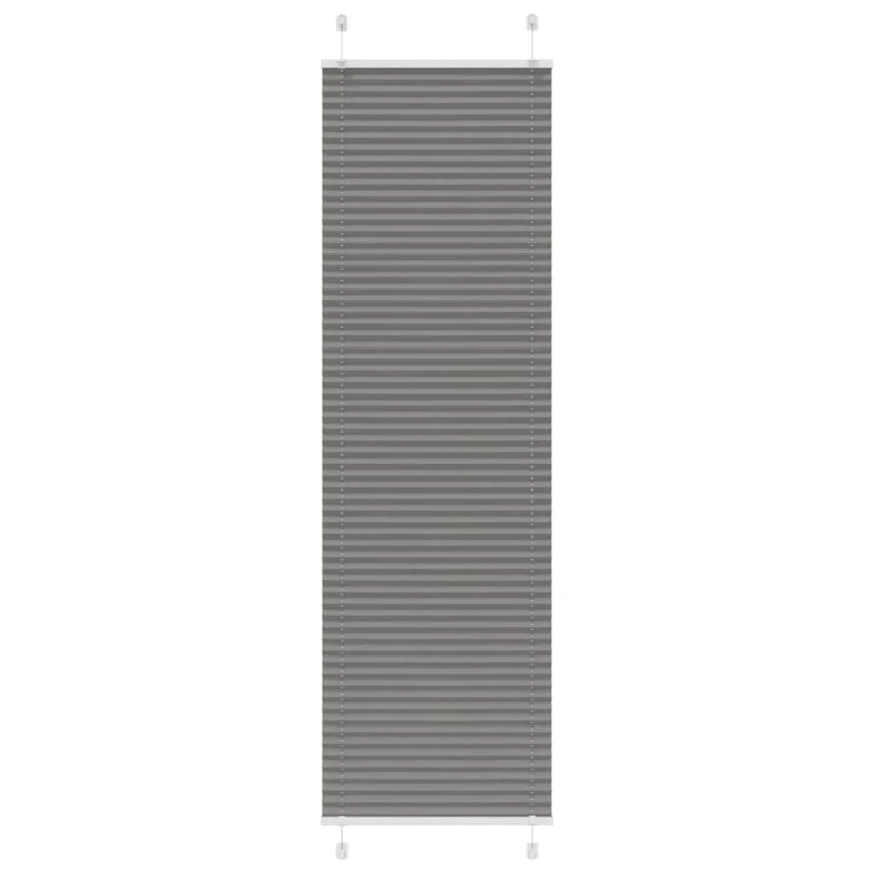 vidaXL plisētās žalūzijas antracīts 55x200 cm auduma platums 54,4 cm