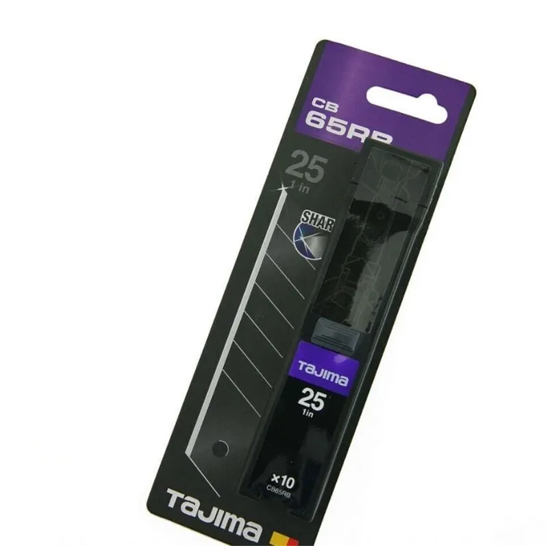 Nolaužamie asmeņi TAJIMA DORA Razar Black Blades CB65RB, 12.6 cm, metāls, 10 gab.