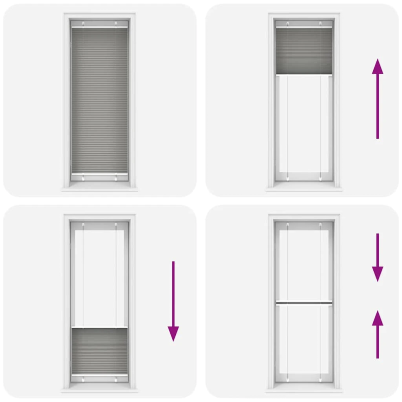 vidaXL plisētās žalūzijas antracīts 80x200 cm auduma platums 79,4 cm