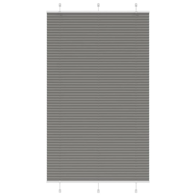 vidaXL plisētās žalūzijas antracīts 115x200 cm auduma platums 114,4 cm