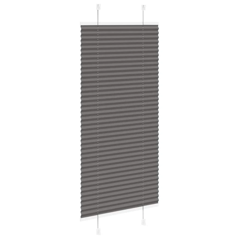 vidaXL kroku žalūzija melna 65x100 cm auduma platums 64,4 cm