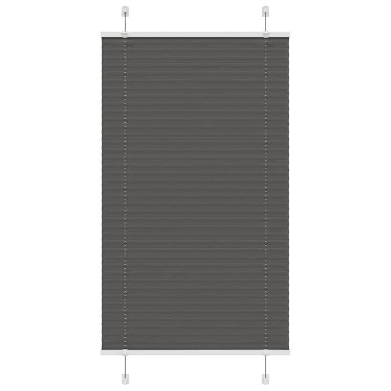 vidaXL kroku žalūzija melna 70x100 cm auduma platums 69,4 cm