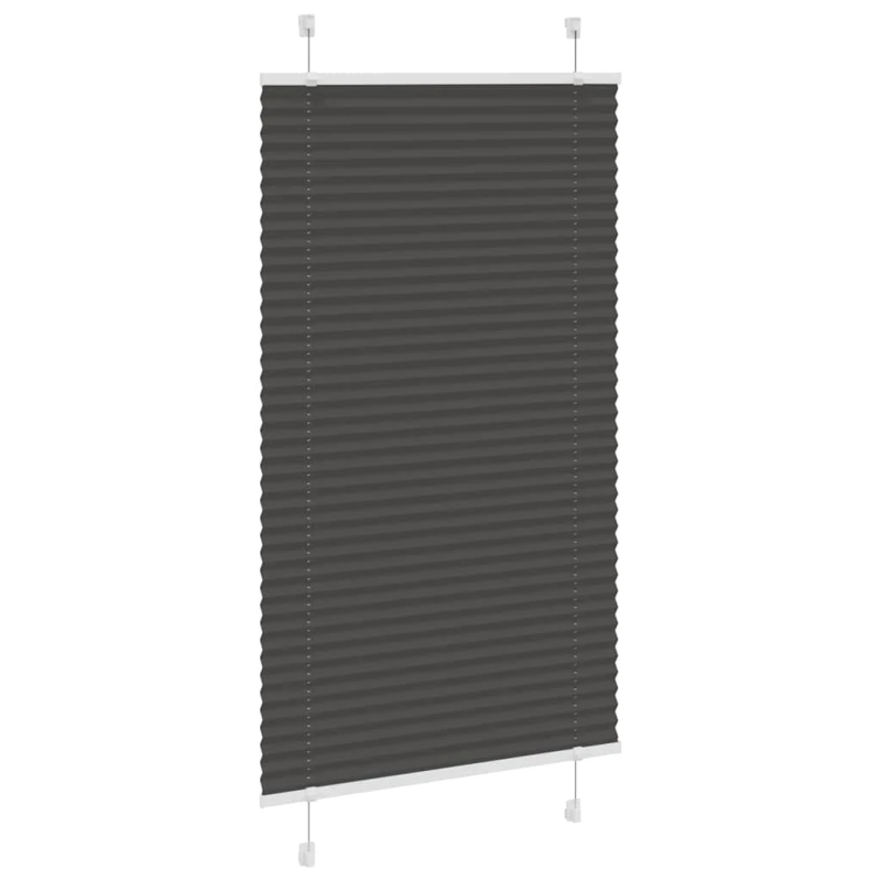 vidaXL kroku žalūzija melna 70x100 cm auduma platums 69,4 cm