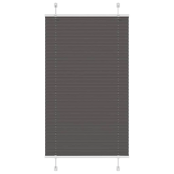 vidaXL kroku žalūzija melna 80x100 cm auduma platums 79,4 cm