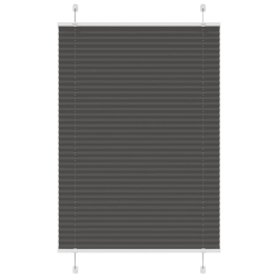 vidaXL kroku žalūzija melna 95x100 cm auduma platums 94,4 cm