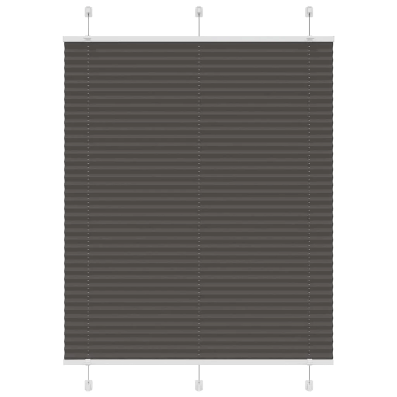 vidaXL kroku žalūzija melna 105x100 cm auduma platums 104,4 cm
