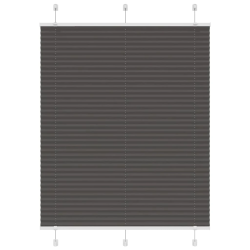 vidaXL kroku žalūzija melna 110x100 cm auduma platums 109,4 cm