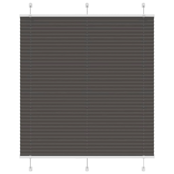 vidaXL kroku žalūzija melna 115x100 cm auduma platums 114,4 cm