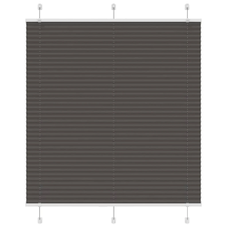 vidaXL kroku žalūzija melna 120x100 cm auduma platums 119,4 cm