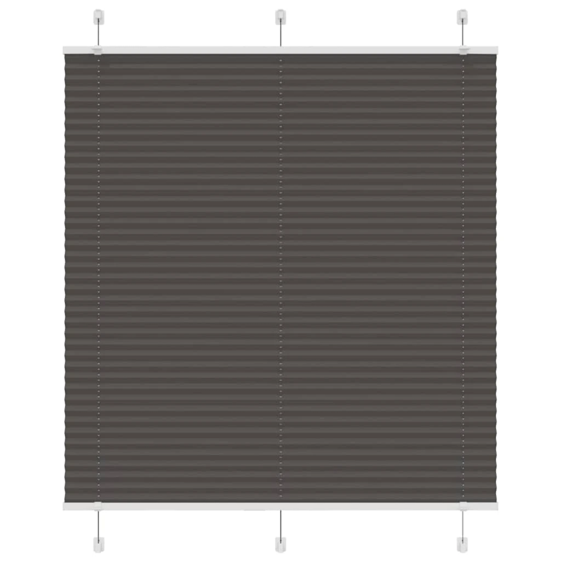 vidaXL kroku žalūzija melna 120x100 cm auduma platums 119,4 cm