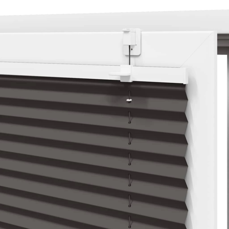 vidaXL kroku žalūzija melna 120x100 cm auduma platums 119,4 cm