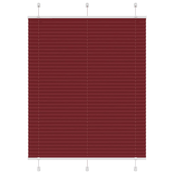 vidaXL kroku žalūzija Bordo sarkana 105x100 cm auduma platums 104,4 cm