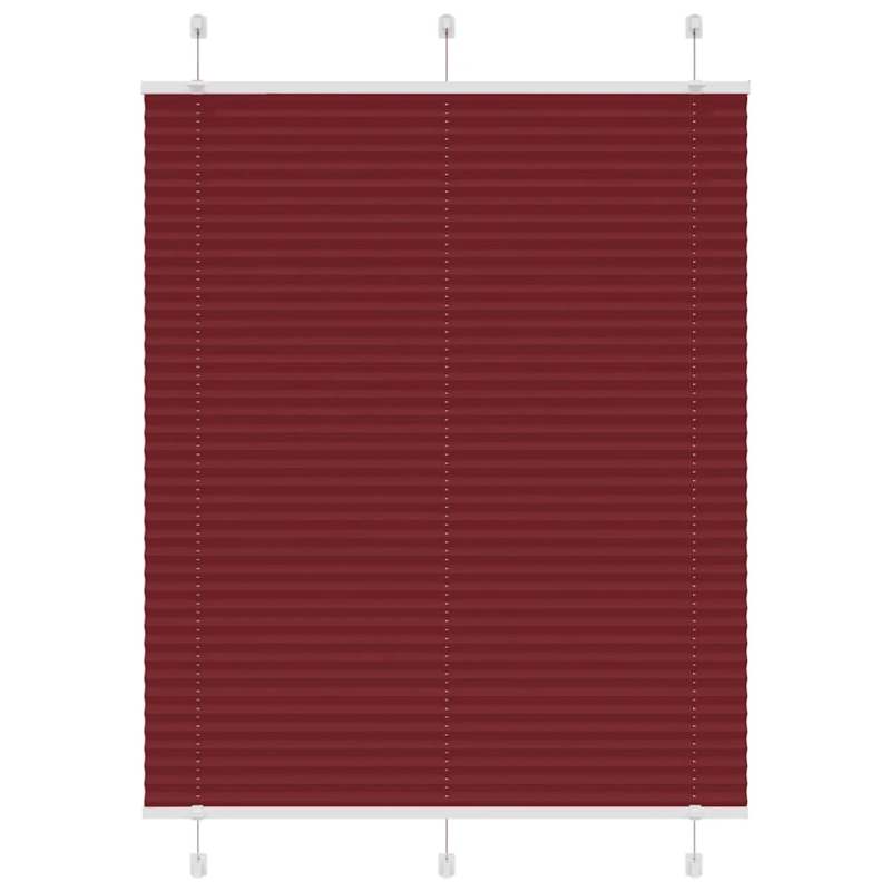 vidaXL kroku žalūzija Bordo sarkana 105x100 cm auduma platums 104,4 cm