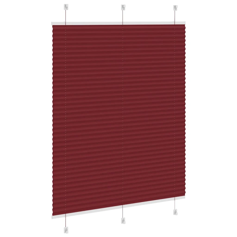 vidaXL kroku žalūzija Bordo sarkana 105x100 cm auduma platums 104,4 cm