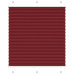 vidaXL kroku žalūzija Bordo sarkana 120x100 cm auduma platums 119,4 cm