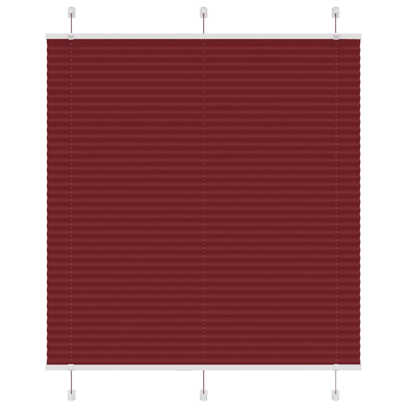 vidaXL kroku žalūzija Bordo sarkana 120x100 cm auduma platums 119,4 cm