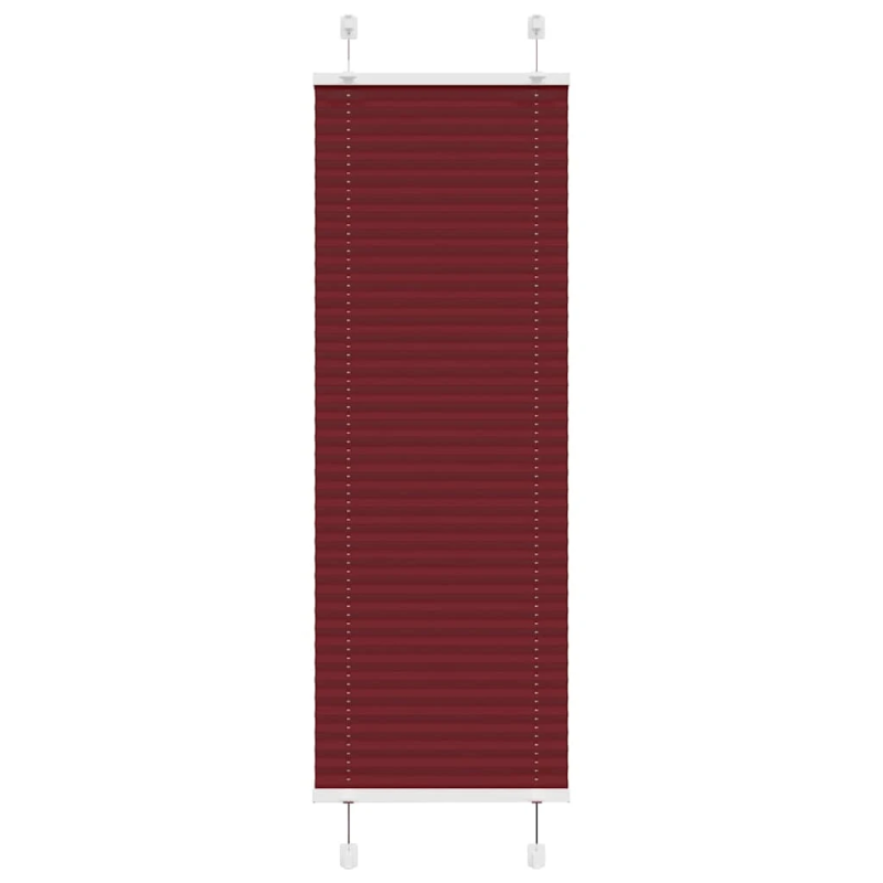 vidaXL kroku žalūzija Bordo sarkana 40x150 cm auduma platums 39,4 cm