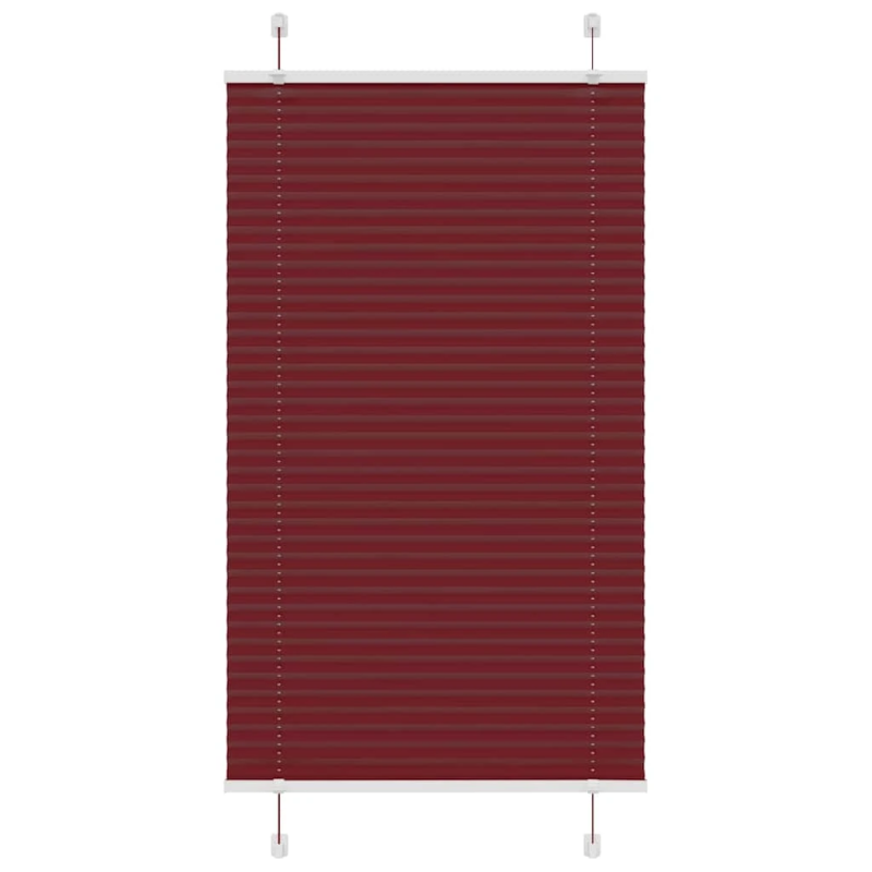 vidaXL kroku žalūzija Bordo sarkana 75x150 cm auduma platums 74,4 cm