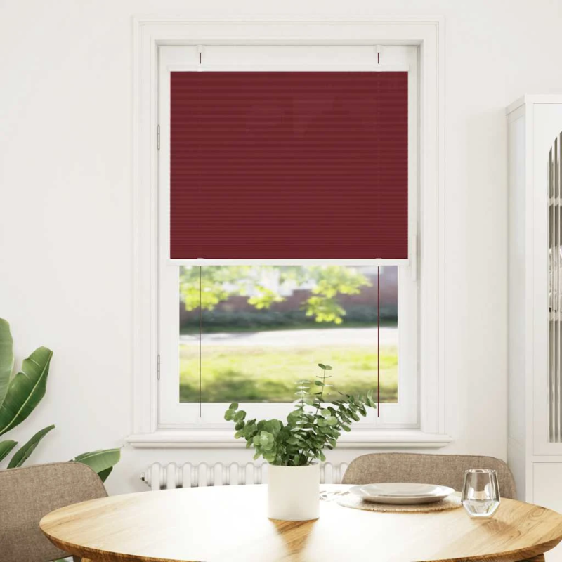 vidaXL kroku žalūzija Bordo sarkana 75x150 cm auduma platums 74,4 cm