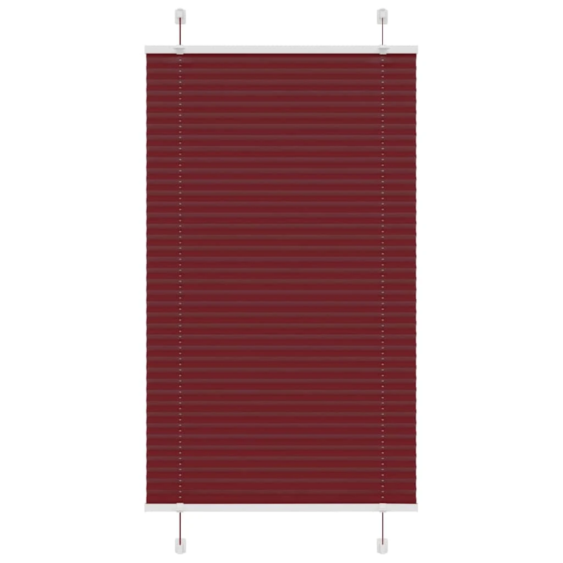 vidaXL kroku žalūzija Bordo sarkana 80x150 cm auduma platums 79,4 cm