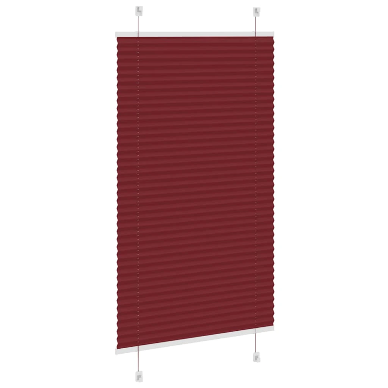 vidaXL kroku žalūzija Bordo sarkana 80x150 cm auduma platums 79,4 cm