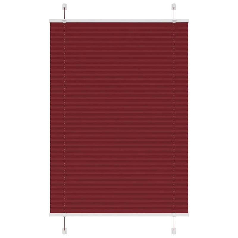 vidaXL kroku žalūzija Bordo sarkana 85x150 cm auduma platums 84,4 cm