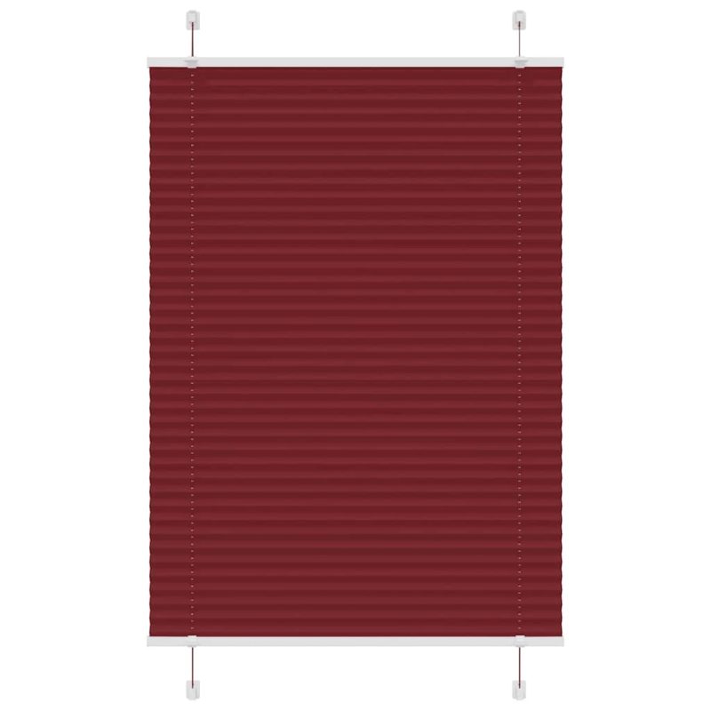 vidaXL kroku žalūzija Bordo sarkana 90x150 cm auduma platums 89,4 cm