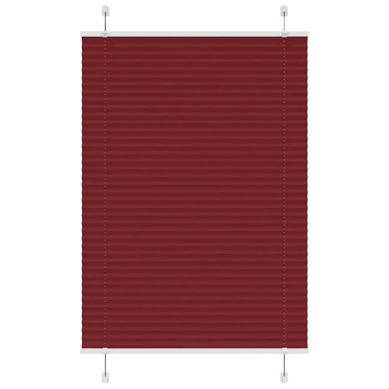 vidaXL kroku žalūzija Bordo sarkana 95x150 cm auduma platums 94,4 cm