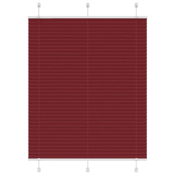 vidaXL kroku žalūzija Bordo sarkana 105x150 cm auduma platums 104,4 cm