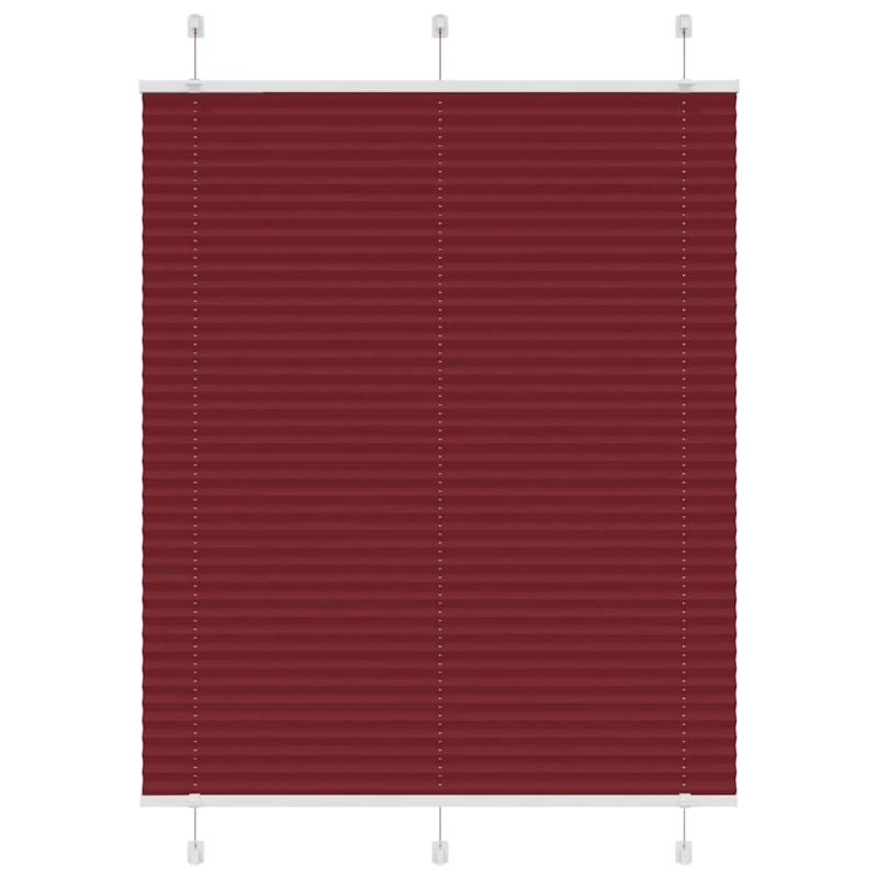 vidaXL kroku žalūzija Bordo sarkana 105x150 cm auduma platums 104,4 cm