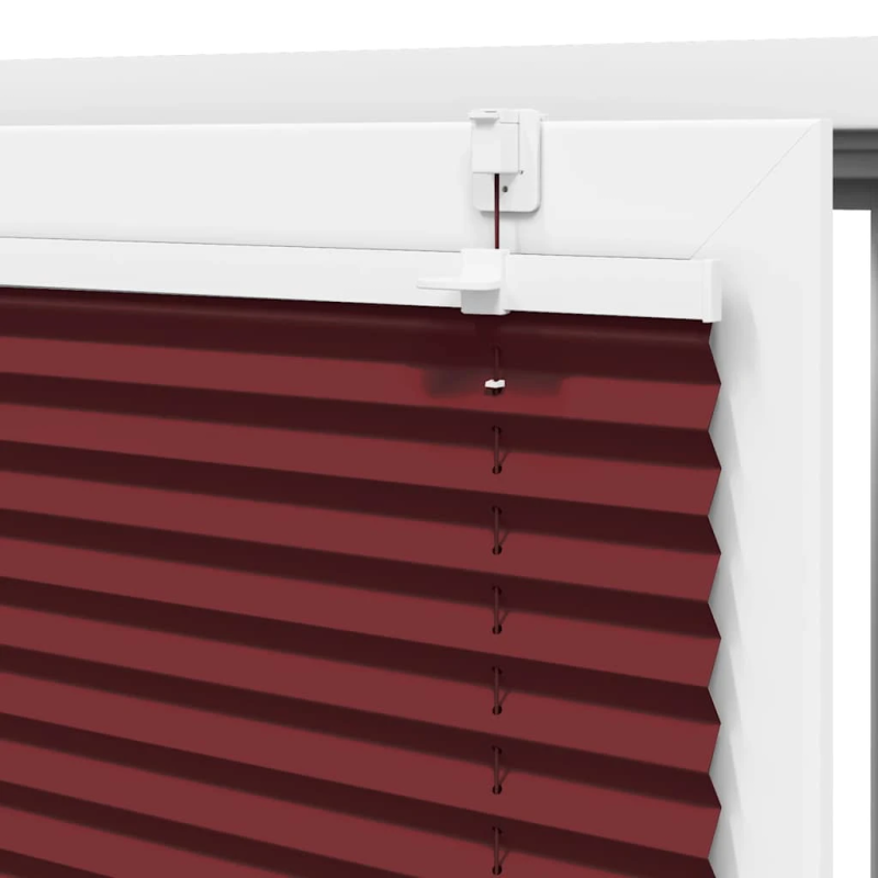 vidaXL kroku žalūzija Bordo sarkana 105x150 cm auduma platums 104,4 cm