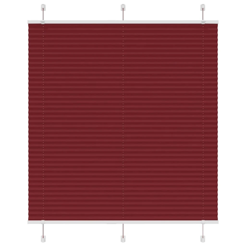 vidaXL kroku žalūzija Bordo sarkana 115x150 cm auduma platums 114,4 cm