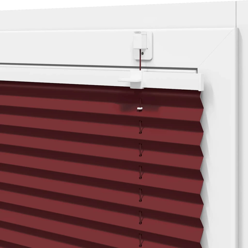 vidaXL kroku žalūzija Bordo sarkana 115x150 cm auduma platums 114,4 cm