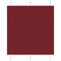 vidaXL kroku žalūzija Bordo sarkana 120x150 cm auduma platums 119,4 cm