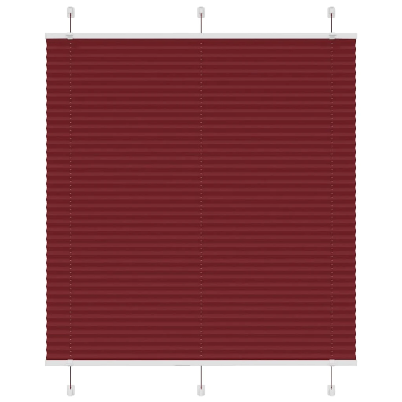 vidaXL kroku žalūzija Bordo sarkana 120x150 cm auduma platums 119,4 cm