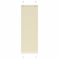 vidaXL Pleated Blind Cream 40x100 cm Auduma platums 39,4 cm
