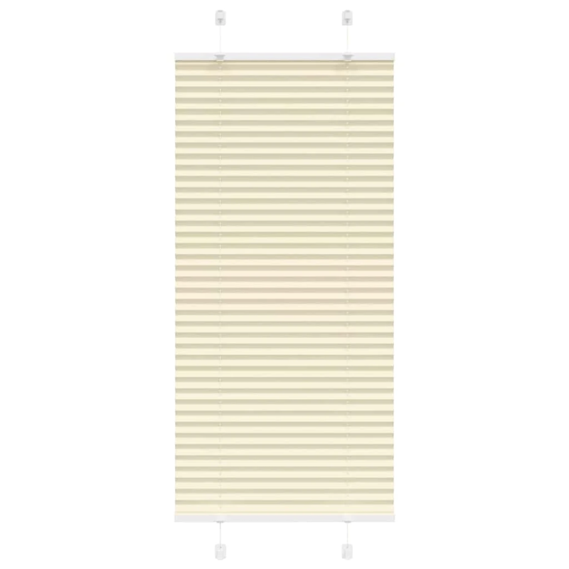 vidaXL plisēts žalūziju krēms 60x100 cm auduma platums 59,4 cm